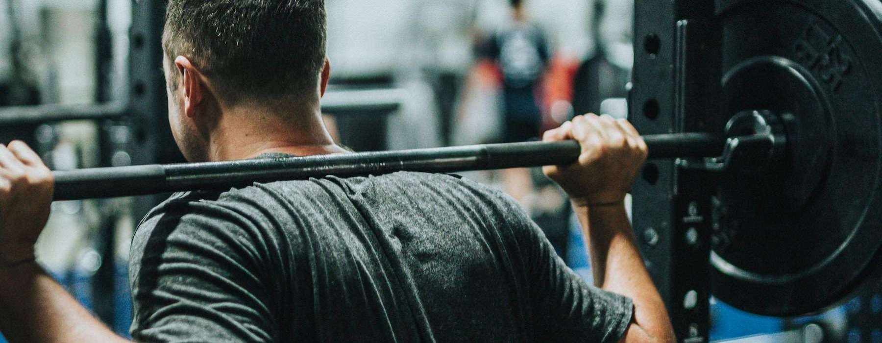 a man working out in a gym